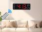 Preview: Wand-Digitaluhr mit Doppelwecker, Fernbedienung & Temperaturanzeige